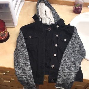 Black jean jacket